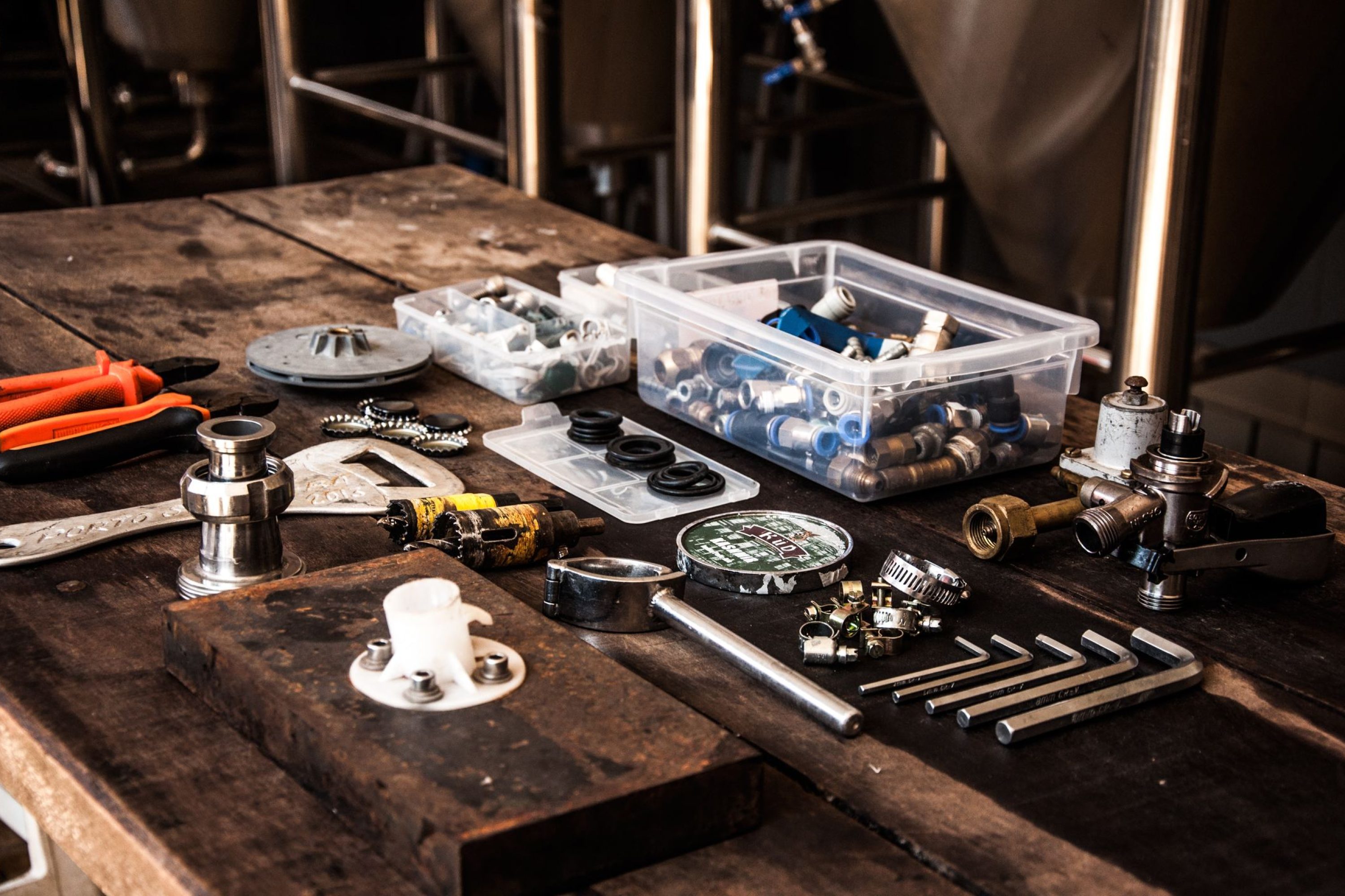 tools on table tools on table